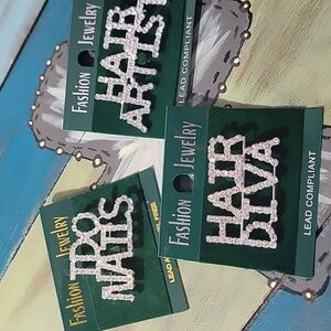 Rhinestone Silver Brooch- Price Is For One